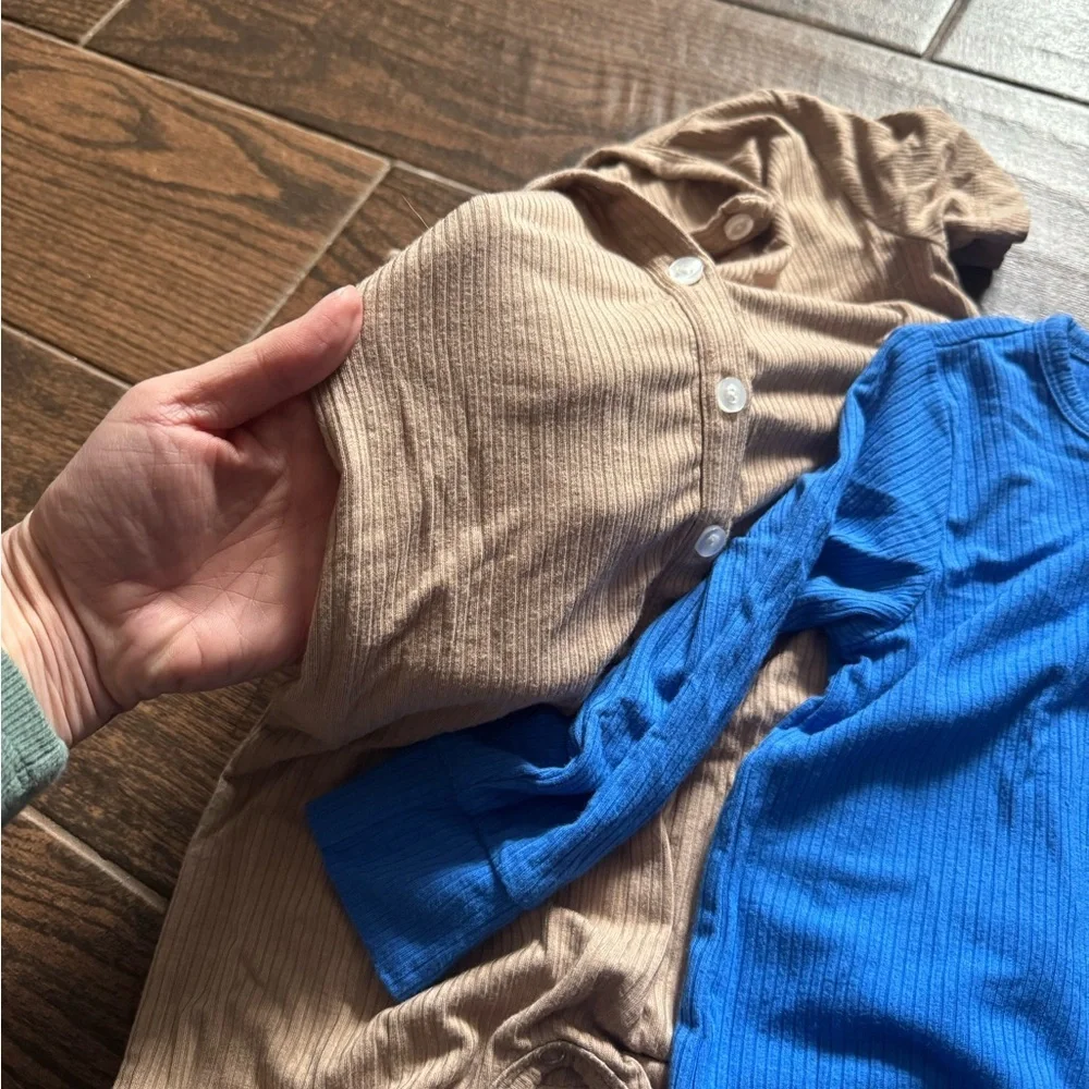 Kate Quinn Ribbed One-Piece Romper Bundle 2T